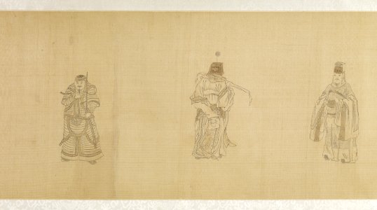 Chinese - The Twenty-Four Ministers of the Tang -T'ang- Dynasty Emperor Taizong -T'ai-Tsung- - Walters 3557 - View G