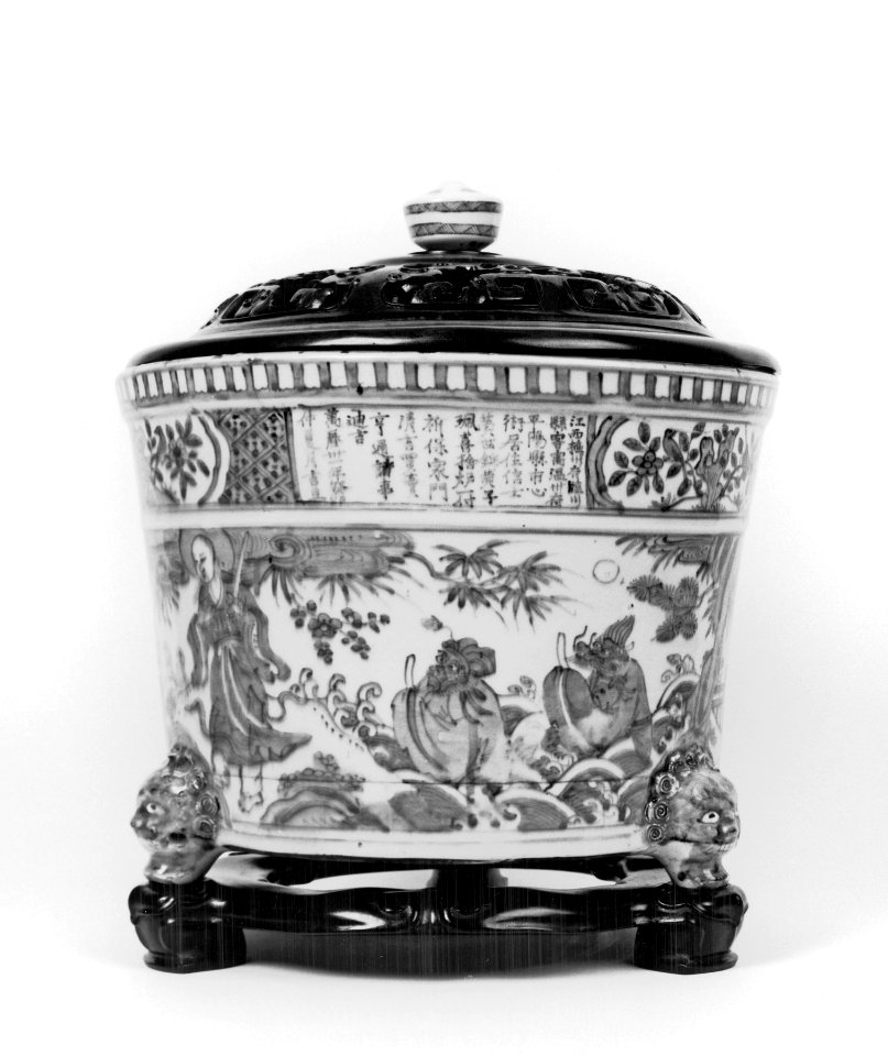 Chinese - Temple Incense Burner with the Monk Tripitaka - Walters 492207 - View B