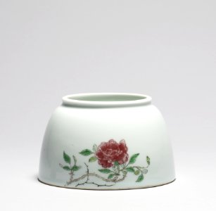 Chinese - Writer's Water Pot with Rose Spray - Walters 49697