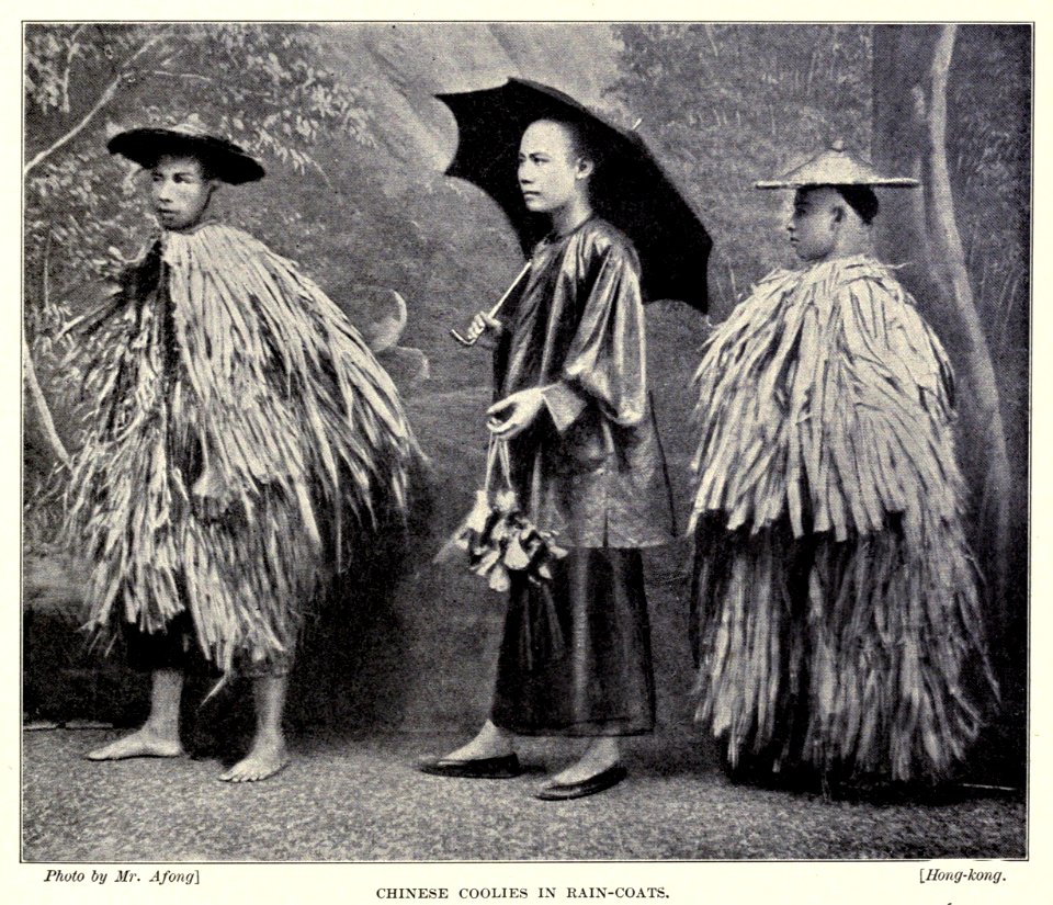 Chinese Coolies in Rain-coats