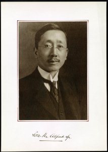 Chinese diplomat Sao-Ke Alfred Sze LCCN2016650290