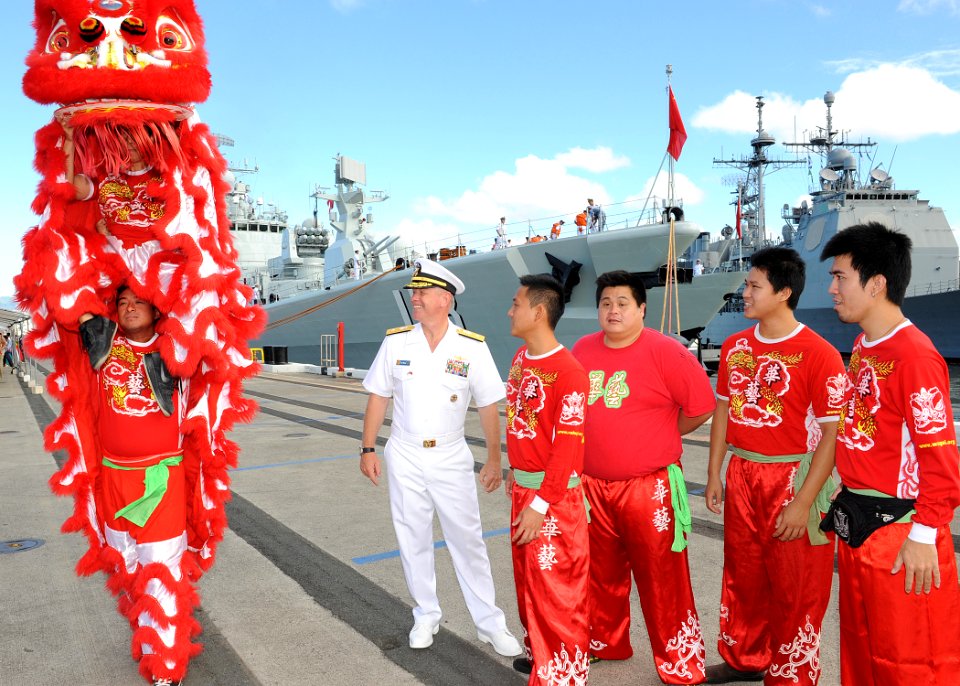 Chinese ships visit Pearl Harbor-Hickam 130906-N-ZK021-004