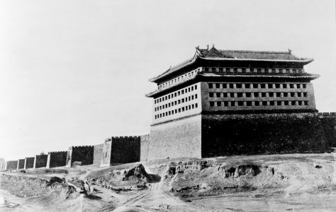 Chinese Wall, Pekin-China - the Great Wall, Peking - Rebels have passed another part of the wall and are marching on Peking LCCN99472334