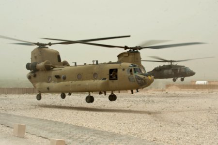 Chinook and Black Hawk, 1st ACB take-off 110627-N-TH989-160