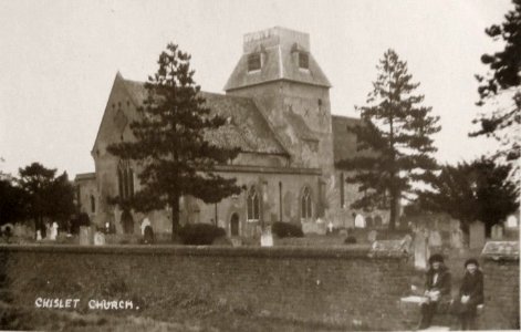 Chislet Church postcard photo