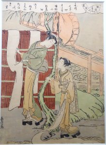 Chofu Tamagawa (One of the six Tama rivers), Musashi, by Suzuki Harunobu, Edo period, 18th century - Tokyo National Museum - DSC06236