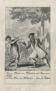 Chodowiecki Ulrich von Wirtemberg und Hans von Hutten