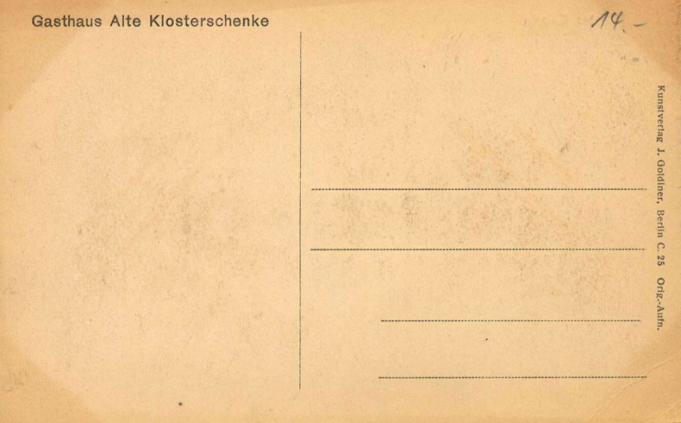 Chorin, Brandenburg - Kloster (4) (back) (Zeno Ansichtskarten)