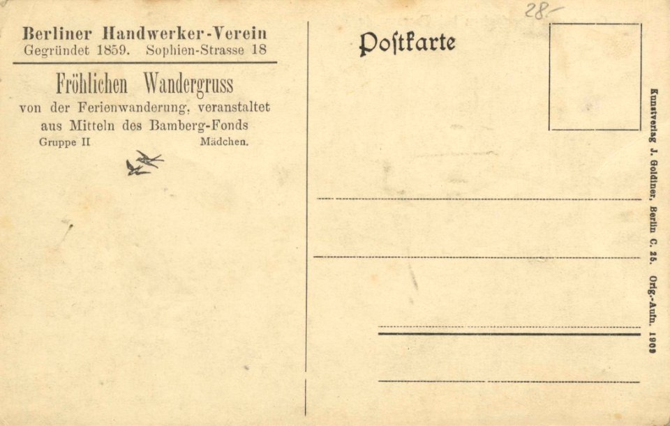 Chorin, Brandenburg - Stadtansicht (back) (Zeno Ansichtskarten)