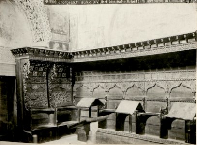 Chorgestühl aus.d.XIV.Jhdt. (deutsche Arbeit) im Tempietto in Cividale 22.7.18 (BildID 15620897)