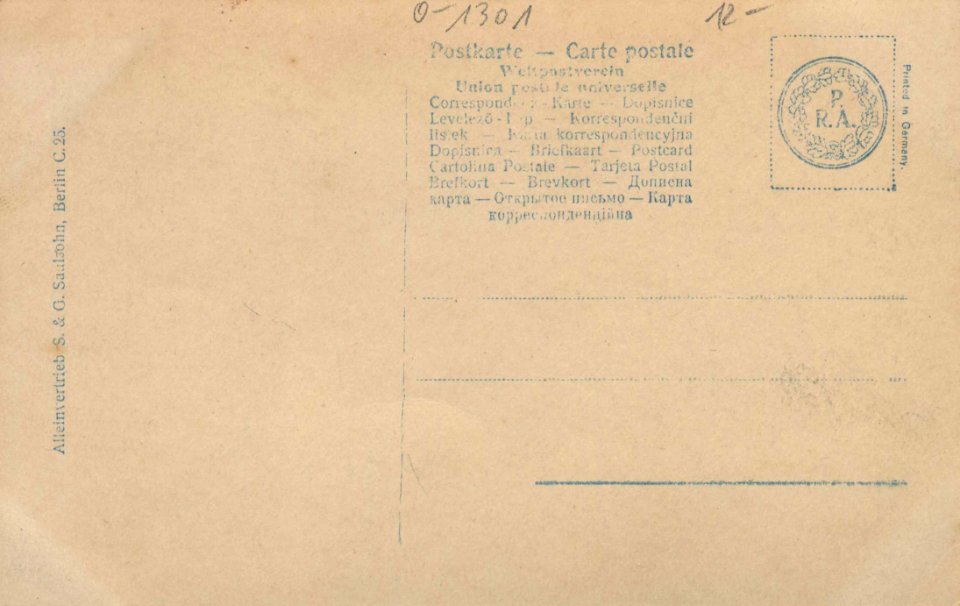 Chorin, Brandenburg - Festspiele 1910 (back) (Zeno Ansichtskarten)