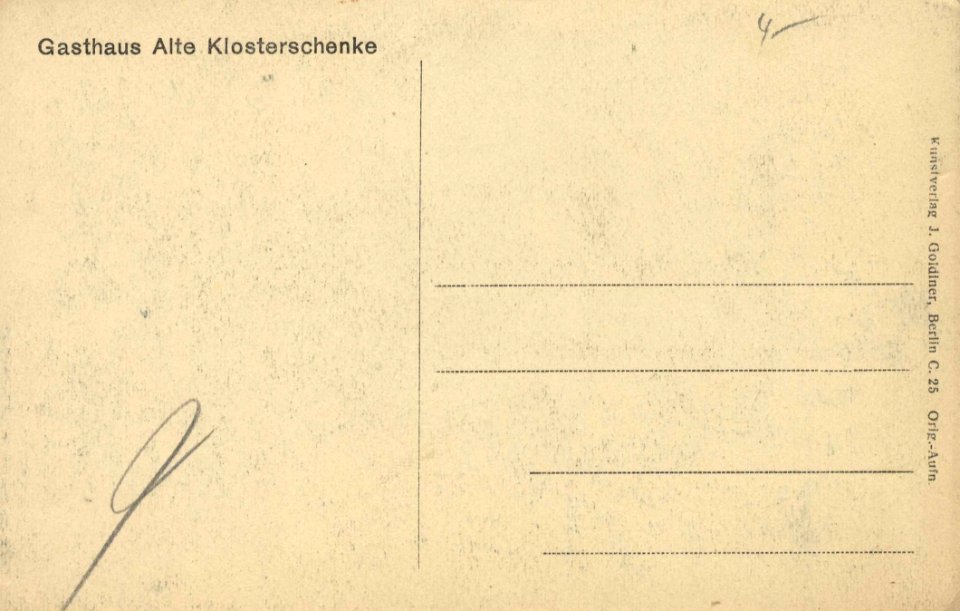 Chorin, Brandenburg - Kloster (2) (back) (Zeno Ansichtskarten)