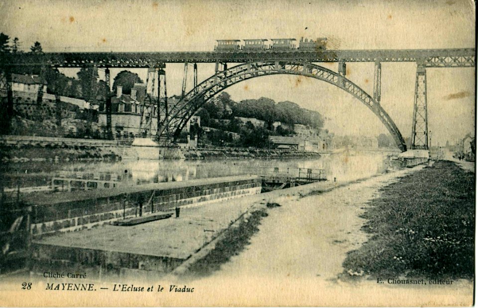 Chouasnet 28 - MAYENNE - L'Ecluse et le Viaduc