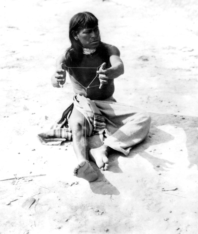 Choroti;trådfigur, en spade . Gran Chaco. Bolivia - SMVK - 004775