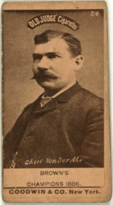 Chris Von Der Ahe, St. Louis Browns, baseball card portrait LCCN2008675060