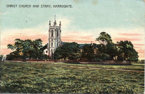 Christ Church Harrogate postcard 1926 photo