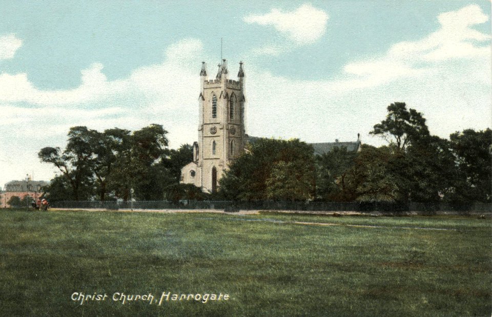 Christ Church Harrogate postcard before 1939