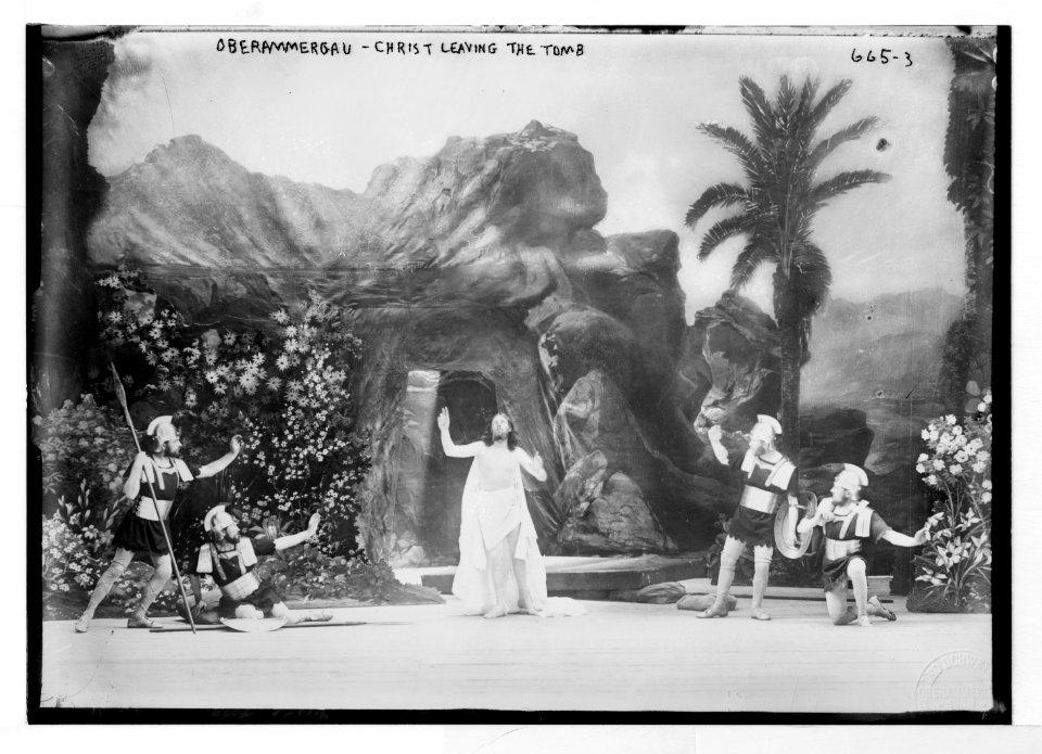 Christ leaving the tomb - Passion Play, Oberammergau, Bavaria, Germany LCCN2014683192