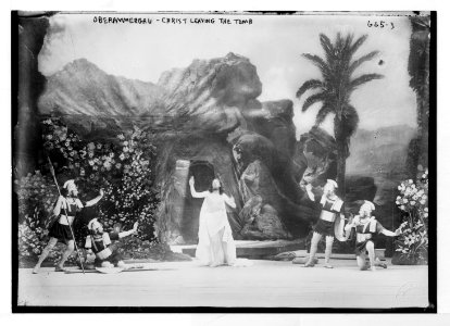 Christ leaving the tomb - Passion Play, Oberammergau, Bavaria, Germany LCCN2014683192