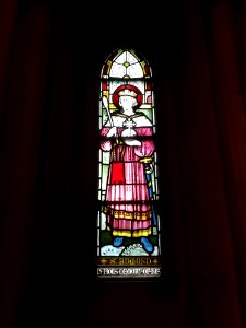 Christchurch cathedral Dublin - Baptistery stained glass (St Edmund)