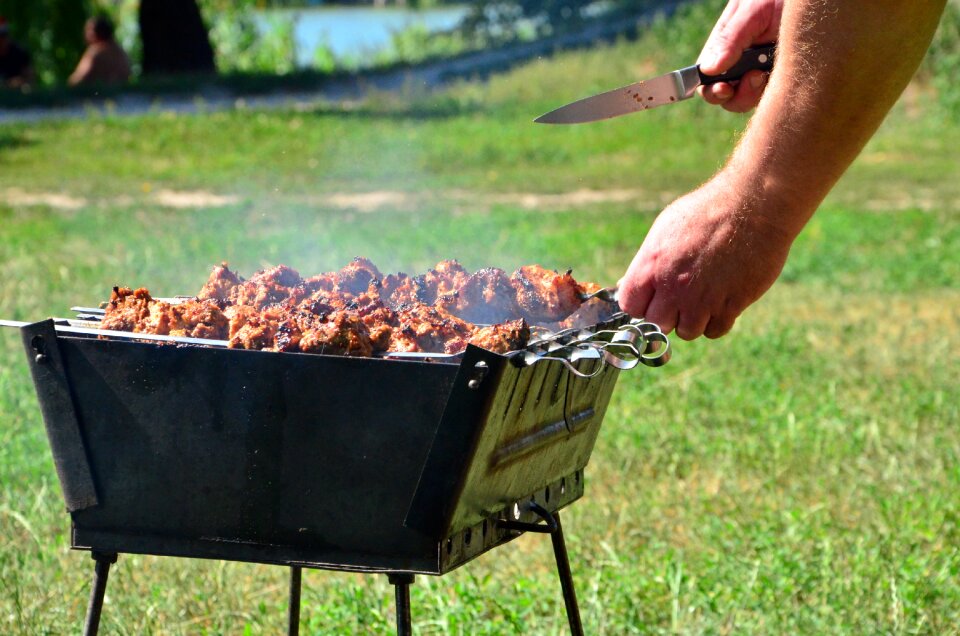 Meat skewers mangal