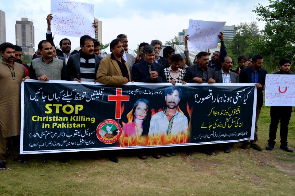 Christians Demonstration Pakistan