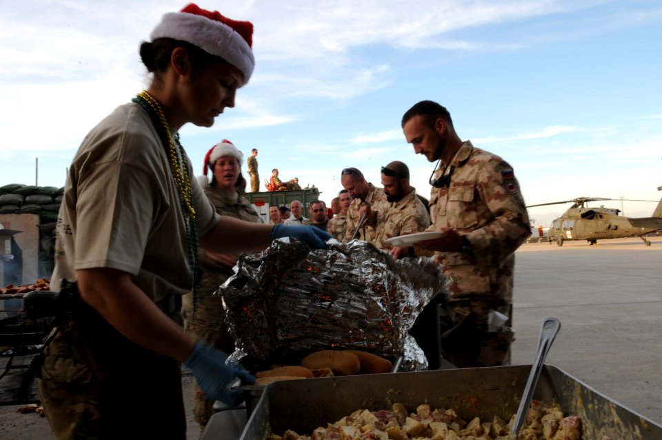 Christmas Eve cookout and soccer tournament on FOB Farah 121224-N-LR347-229