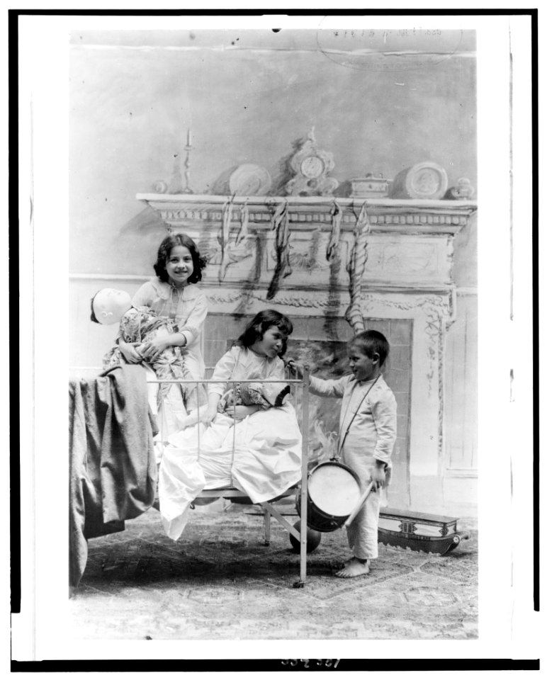 Christmas morning - photographed by F.J. Boston. LCCN90710710