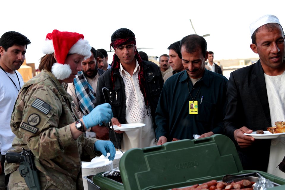 Christmas Eve cookout and soccer tournament on FOB Farah 121224-N-IE116-232