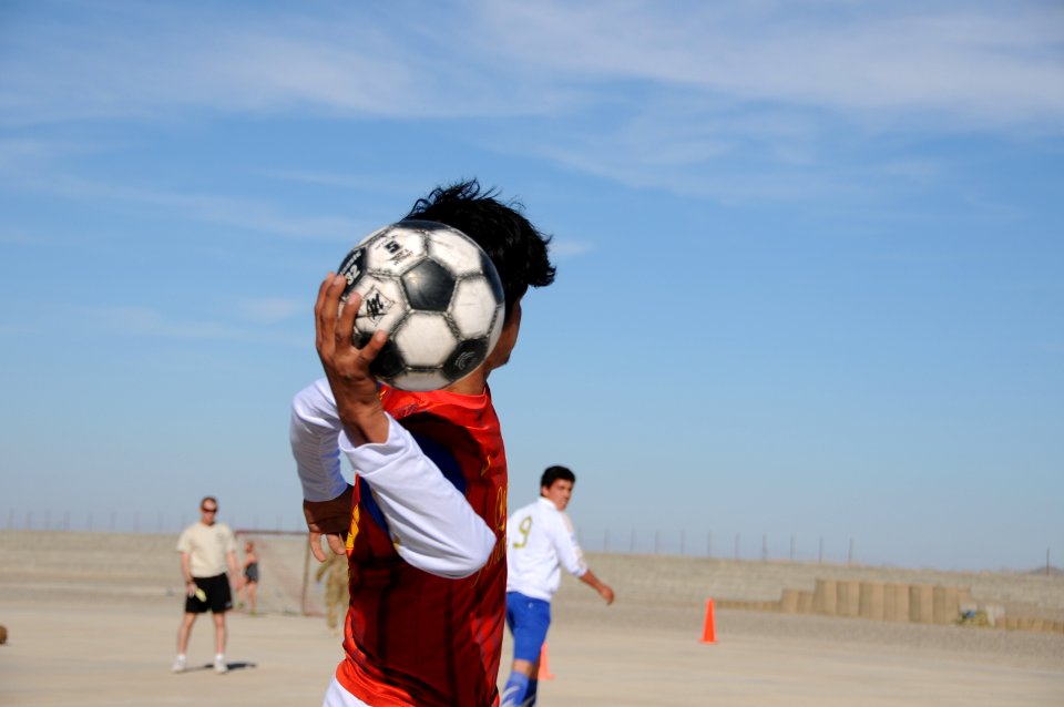Christmas Eve cookout and soccer tournament on FOB Farah 121224-N-LR347-032