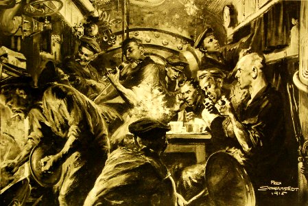 Christmas celebration by U-boat crew, artwork by Felix Schwormstadt (30175415980)