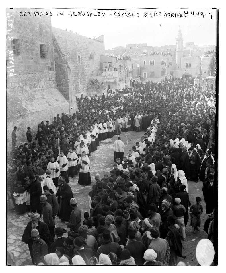 Christmas in Jerusalem (i.e. Bethlehem) - Catholic Bishop arrives LCCN2014706100