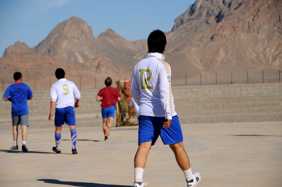 Christmas Eve cookout and soccer tournament on FOB Farah 121224-N-LR347-033