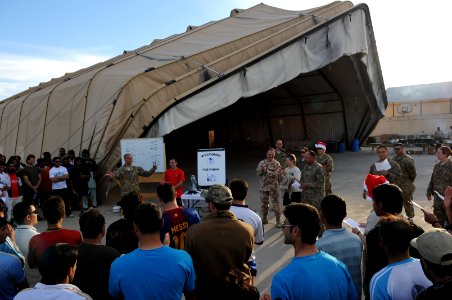 Christmas Eve cookout and soccer tournament on FOB Farah 121224-N-LR347-174