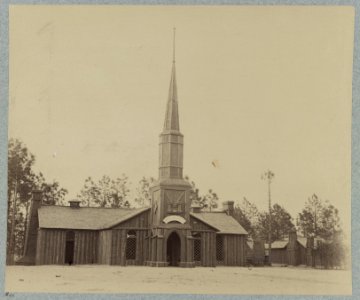Church in camp of 50th New York Engineers in front of Petersburg, Va LCCN2012649046