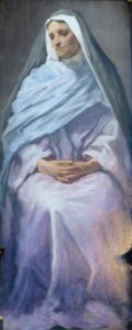 Church of our Lady Aalborg altar piece, Mary as old woman