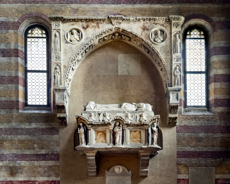Church of the Eremitani (Padua) - Interior Tomb of Ubertino da Carrara