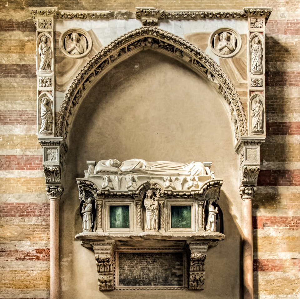 Church of the Eremitani (Padua) - Interior Tomb of Jacopo II da Carrara