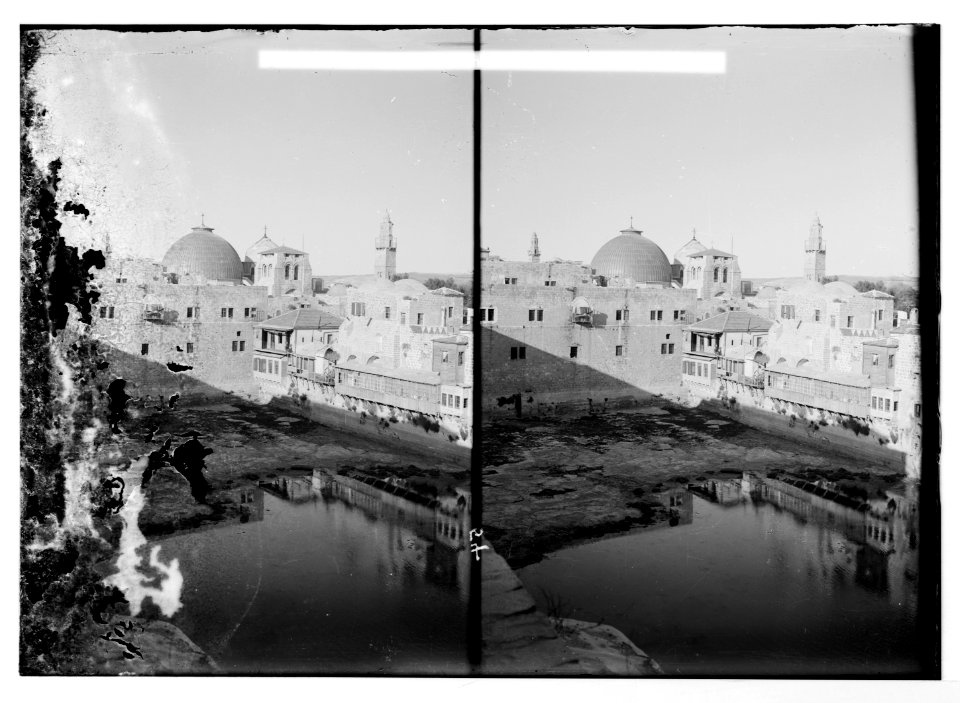 Church of the Holy Sepulchre and surroundings. Pool of Hezekiah LOC matpc.07562
