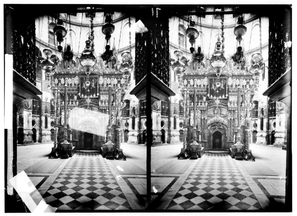 Church of the Holy Sepulchre and surroundings. The Holy Sepulchre, exterior LOC matpc.00875