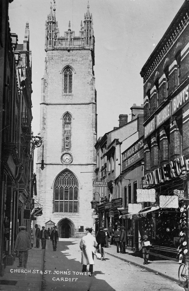 Church Street and St Johns Tower, Cardiff (4641470)