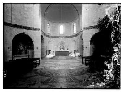Church on the western hill, 'Zion.' Church of the Dormition, Int(erior). The main apse LOC matpc.02529