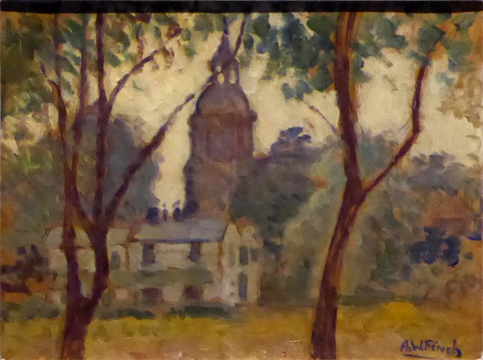Church, by Alfred William Finch (frame cropped)