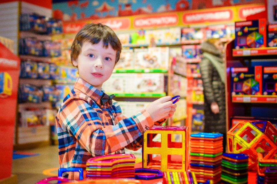 Stock children's world toy store