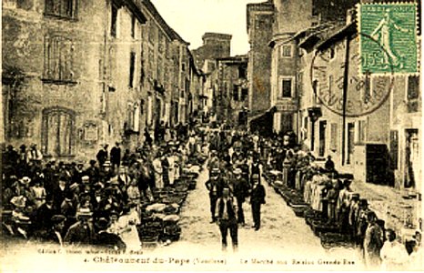 Châteauneuf-du-Pape marche aux legumes