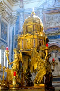 Ciborium - Cappella Sistina - Santa Maria Maggiore - Rome, Italy - DSC05710 photo
