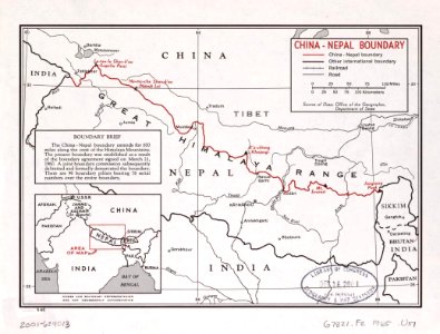 CIA-map-of-borders-of-Nepal-1965