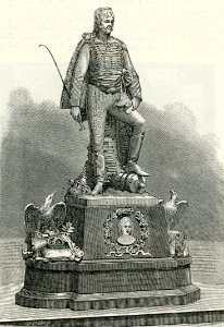 Cimitero della Certosa monumento a Gioachino Murat xilografia
