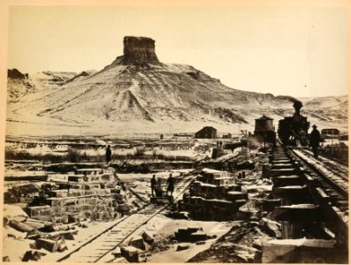 CitadelRockGreenRiverWyoming1868 photo