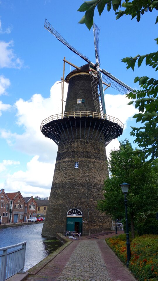 Mill blades blue sky brandersmolen
